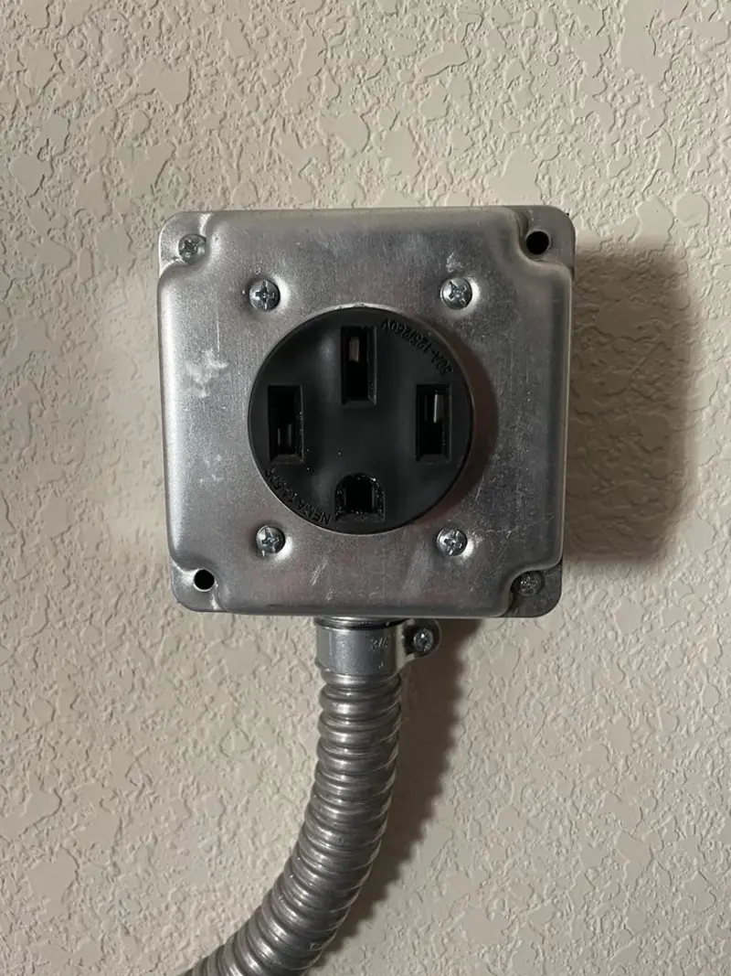 NEMA 14-50 outlet installed for Electrical Panel Upgrade in St. Louis