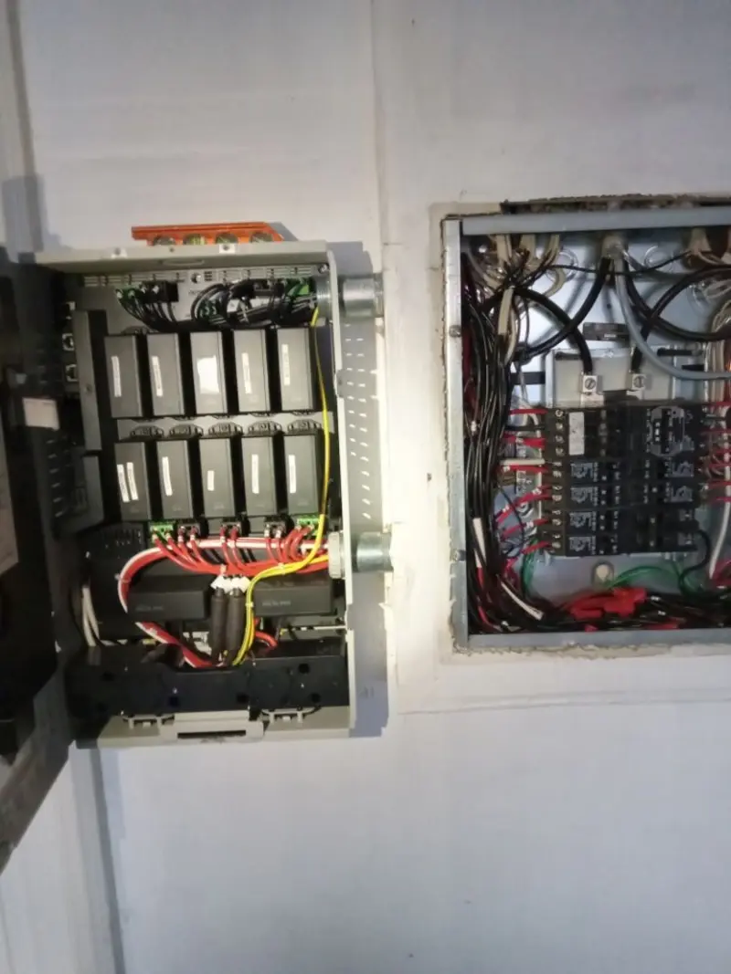Electrical panel upgrade completed for Security Camera Wiring in St. Louis